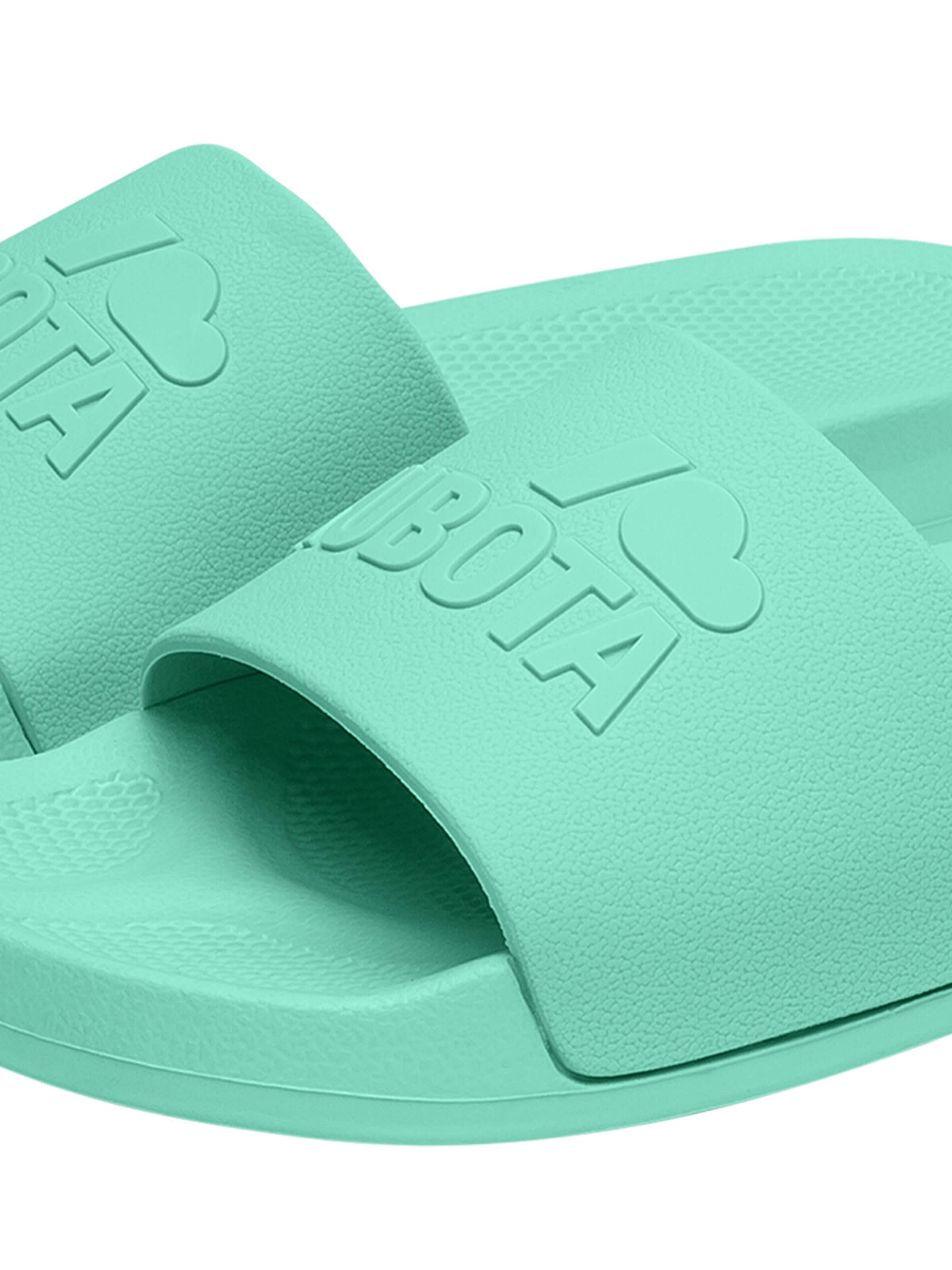 Kubota Strand-/badesko 'Kubota Women's Slip-On Light Green Basic Plain Pool Slides' i grøn