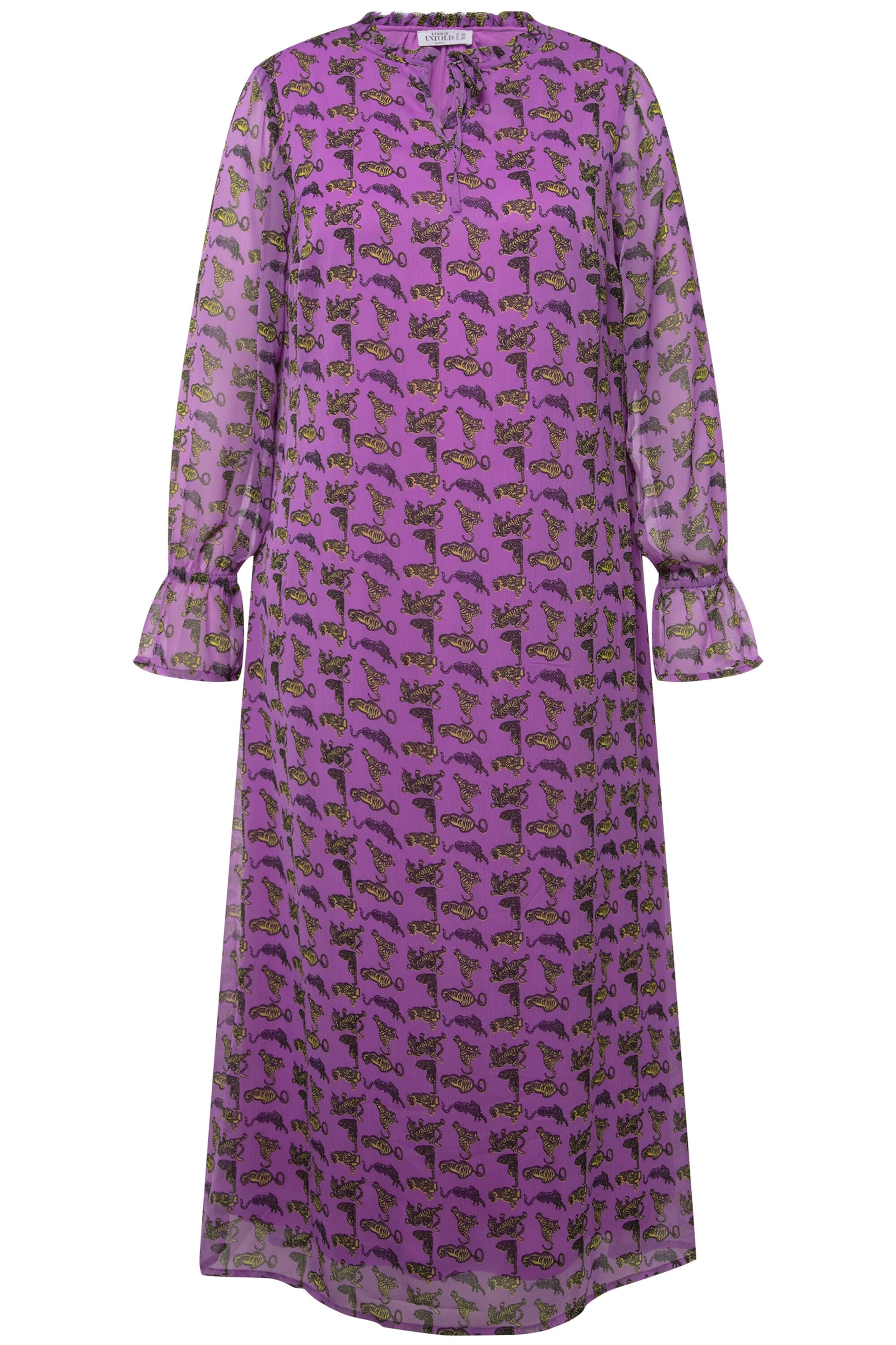 Studio Untold Jurk in Lila: voorkant