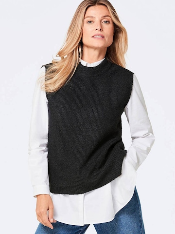 Goldner Knitted vest in Black: front