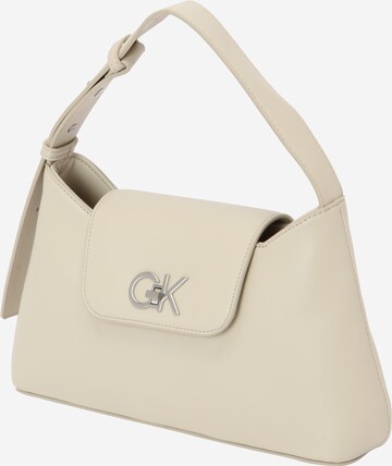 Sac bandoulière Calvin Klein en beige : devant