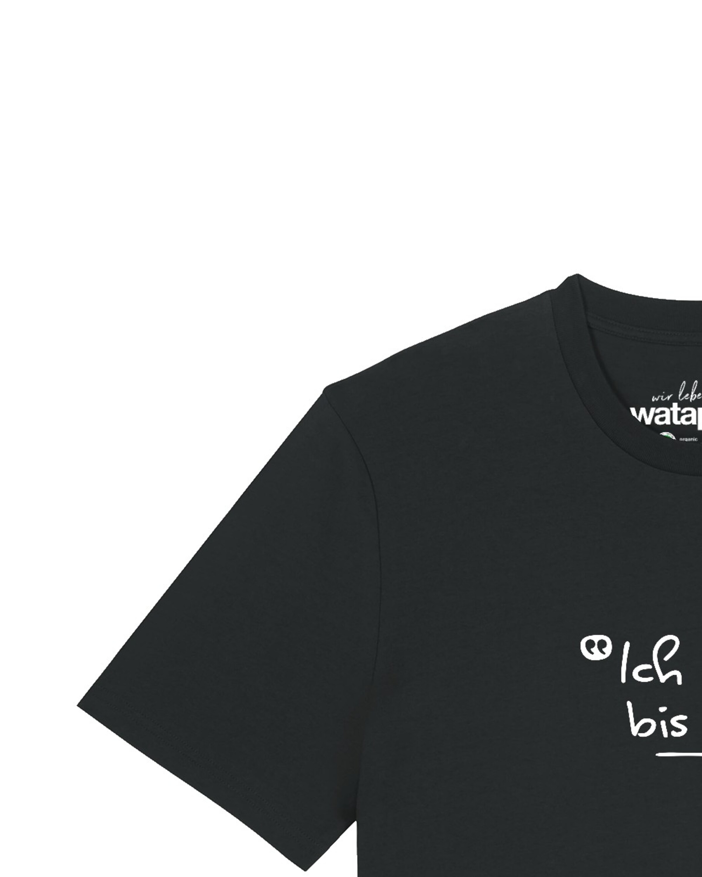 Maglietta 'Ich Zähl Bis Drei ' di Watapparel in nero