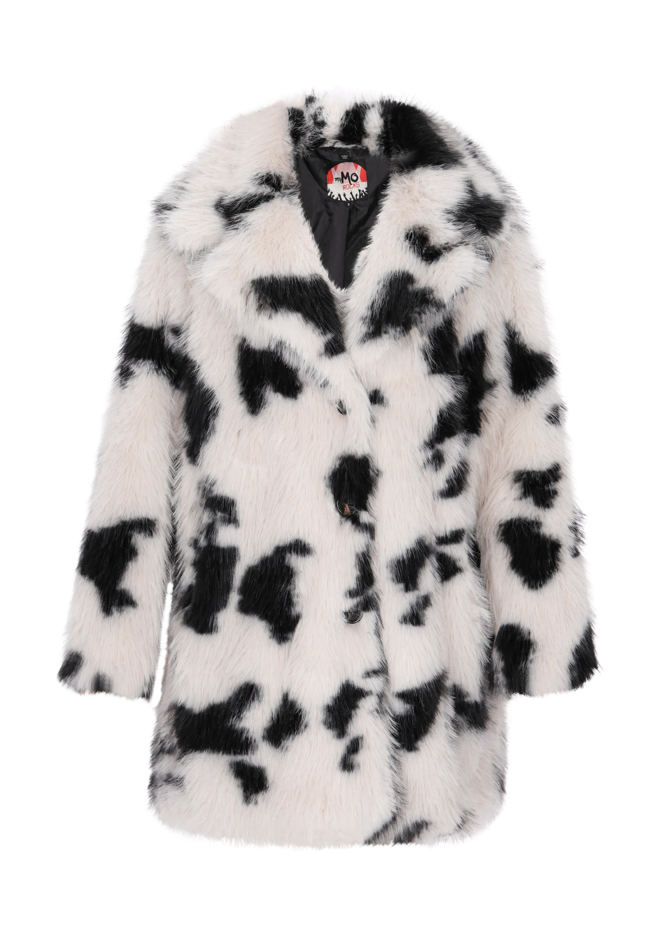 balts myMo ROCKS Starpsezonu mētelis: no priekšpuses