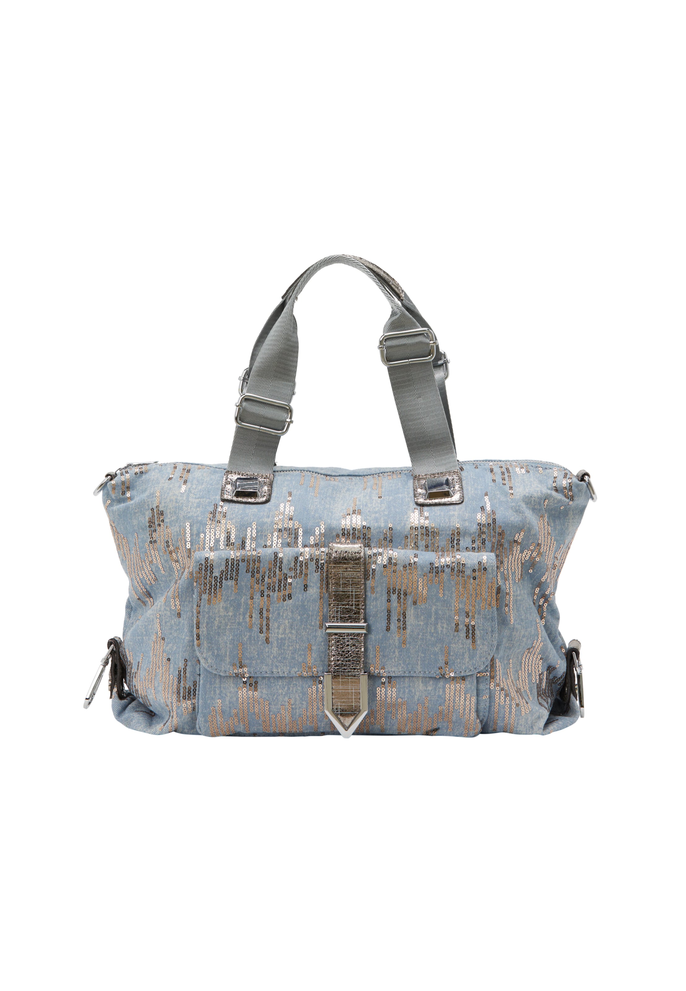 faina Handtas in Blauw: voorkant