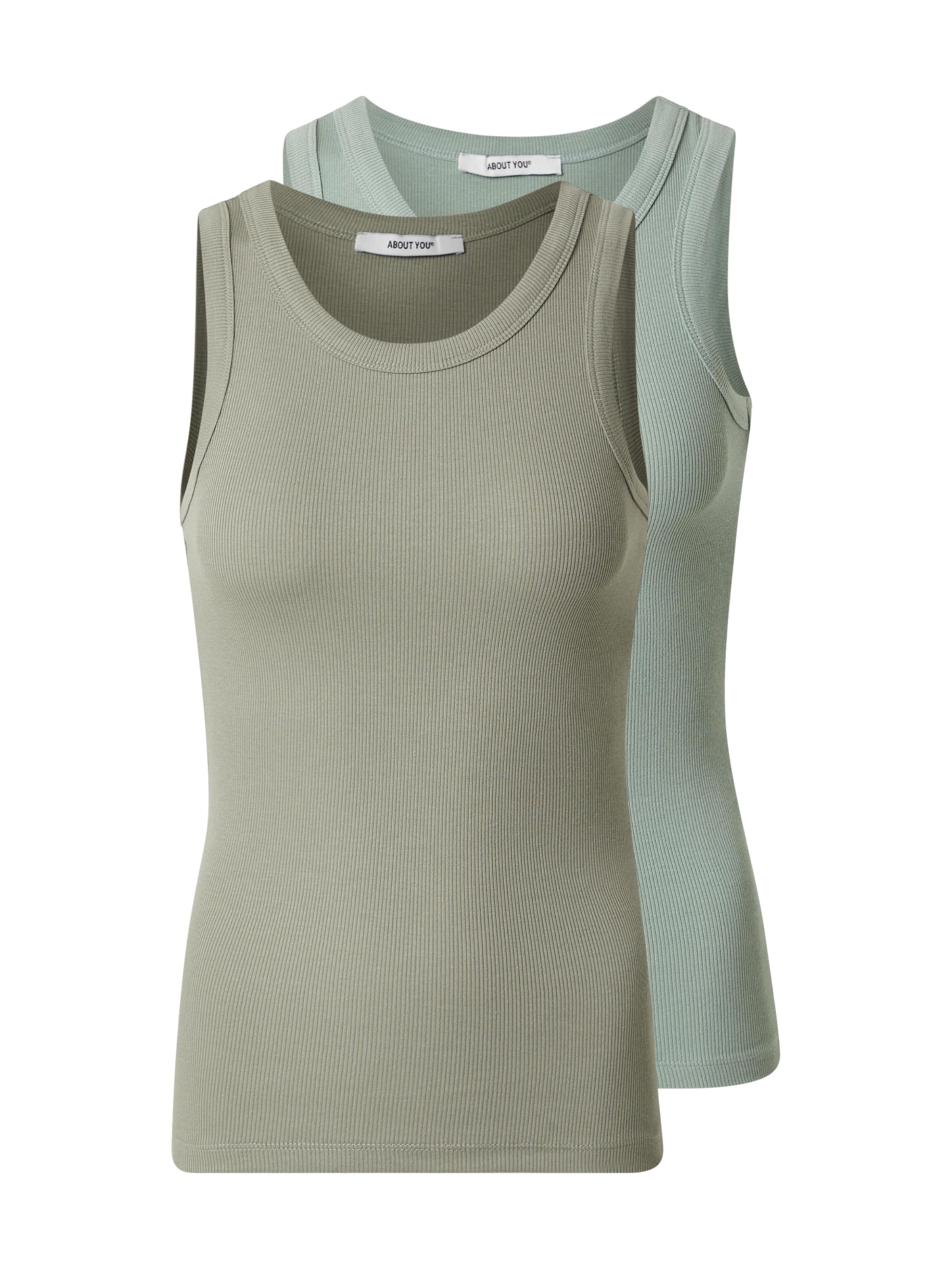 ABOUT YOU Topp 'Lola' i grön: framsida