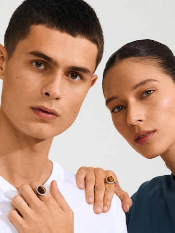 Pilgrim Ring ' Between ' i silver: framsida