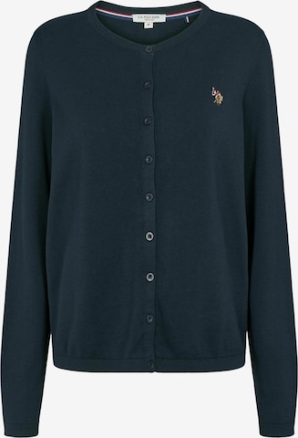 U.S. POLO ASSN. Neuletakki 'Kimmi' värissä sininen: etupuoli