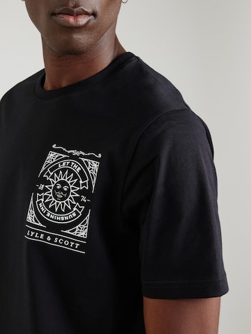 Lyle & Scott Shirt 'Sunshine Inn' in Zwart