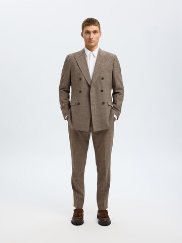 SELECTED HOMME Slim Fit Sakko in Braun