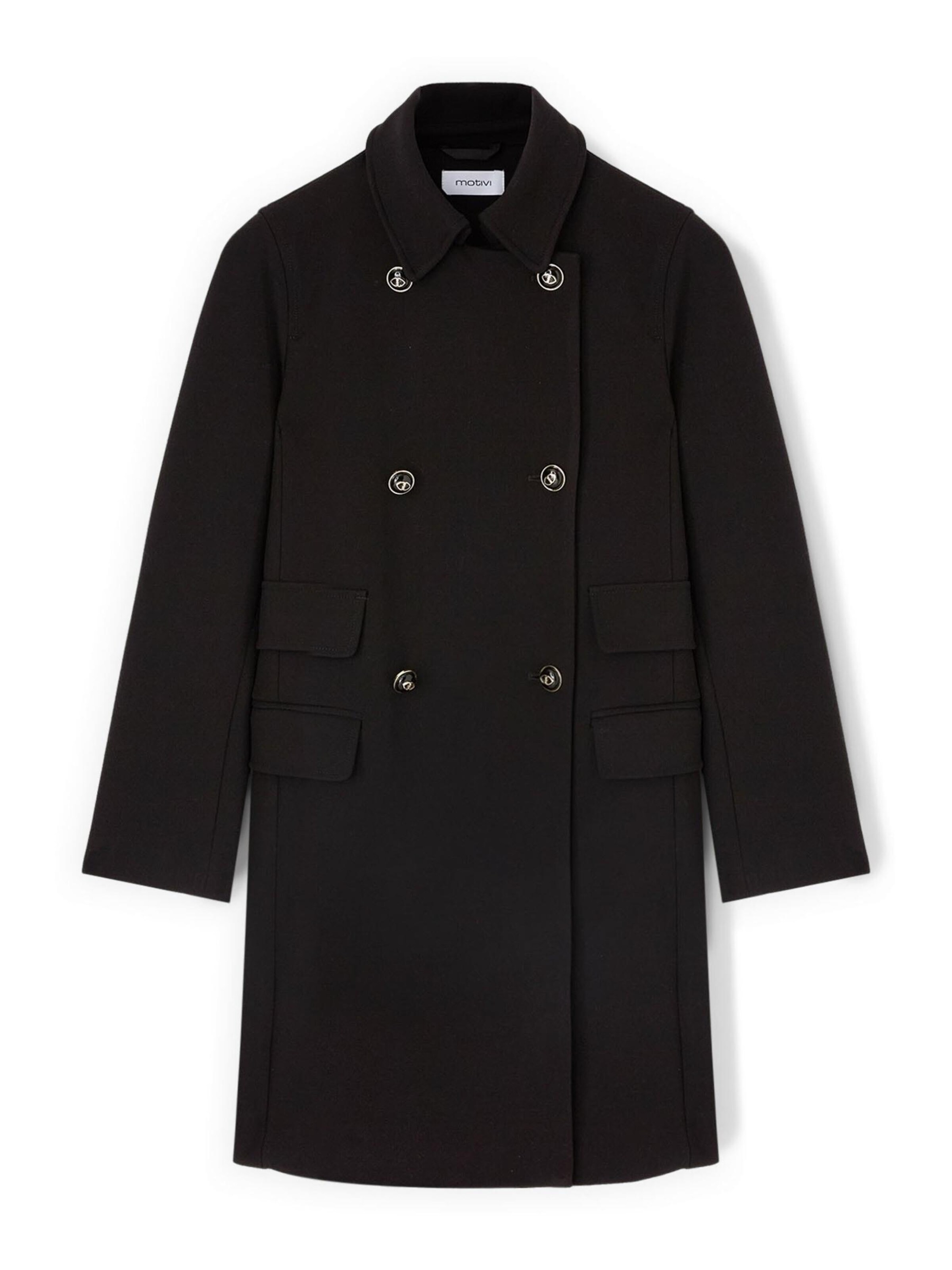 Cappotto invernale di MOTIVI in nero: frontale