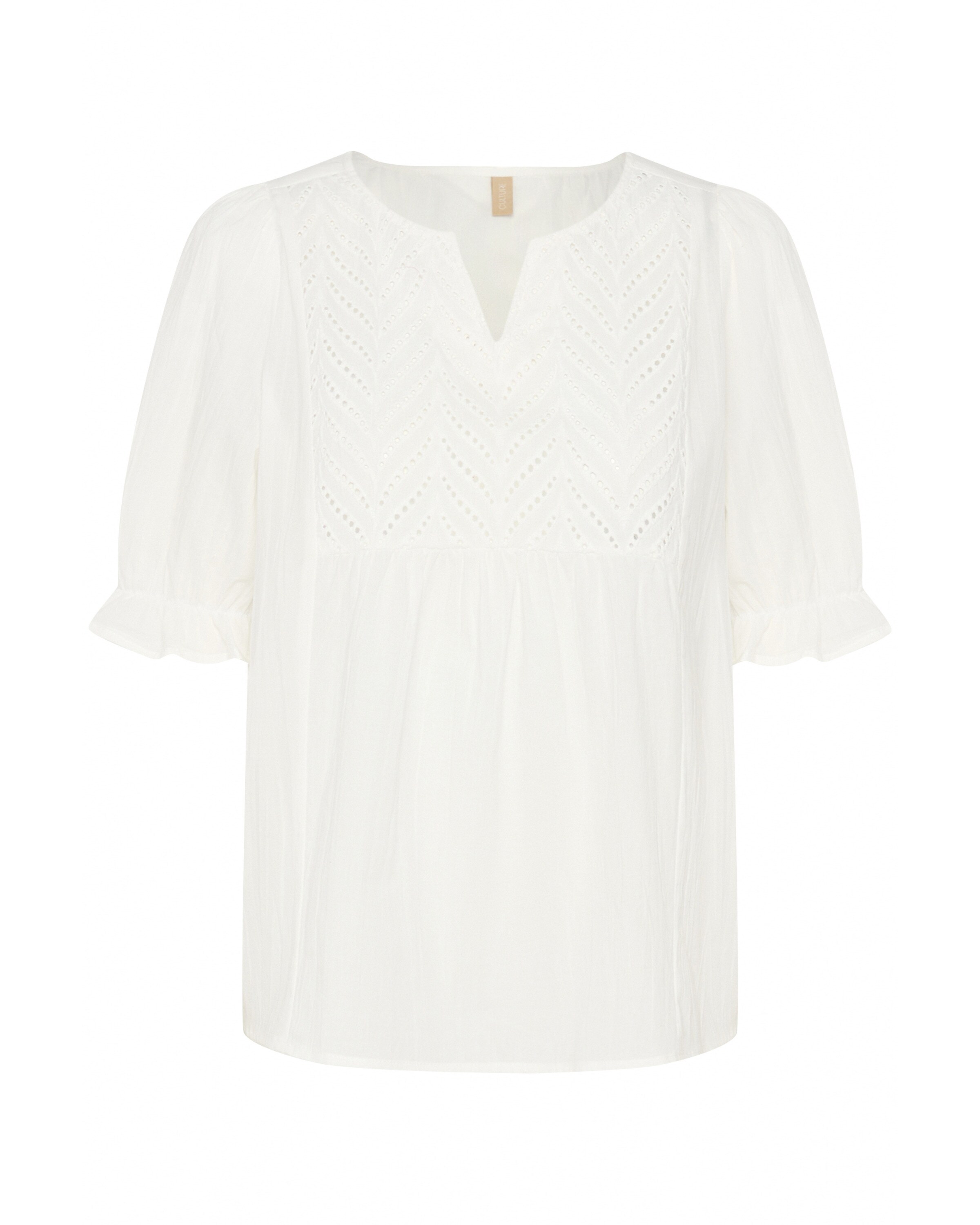 CULTURE Muxi Toril Bluse in Weiß: Vorderseite