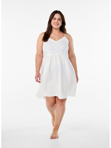 Zizzi Dress 'SNILLA' in Beige