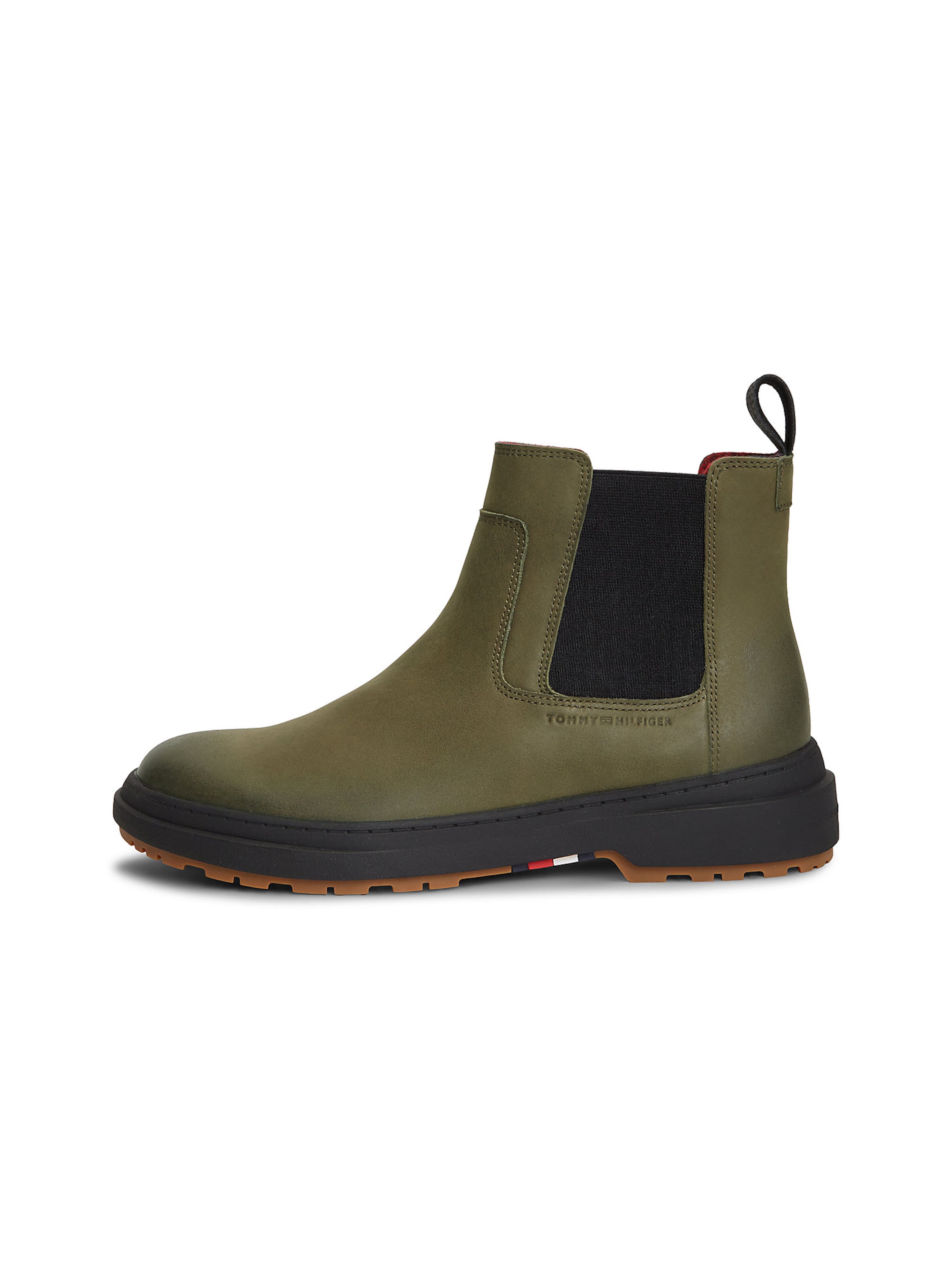 TOMMY HILFIGER Chelsea Boots in Grün: Vorderseite