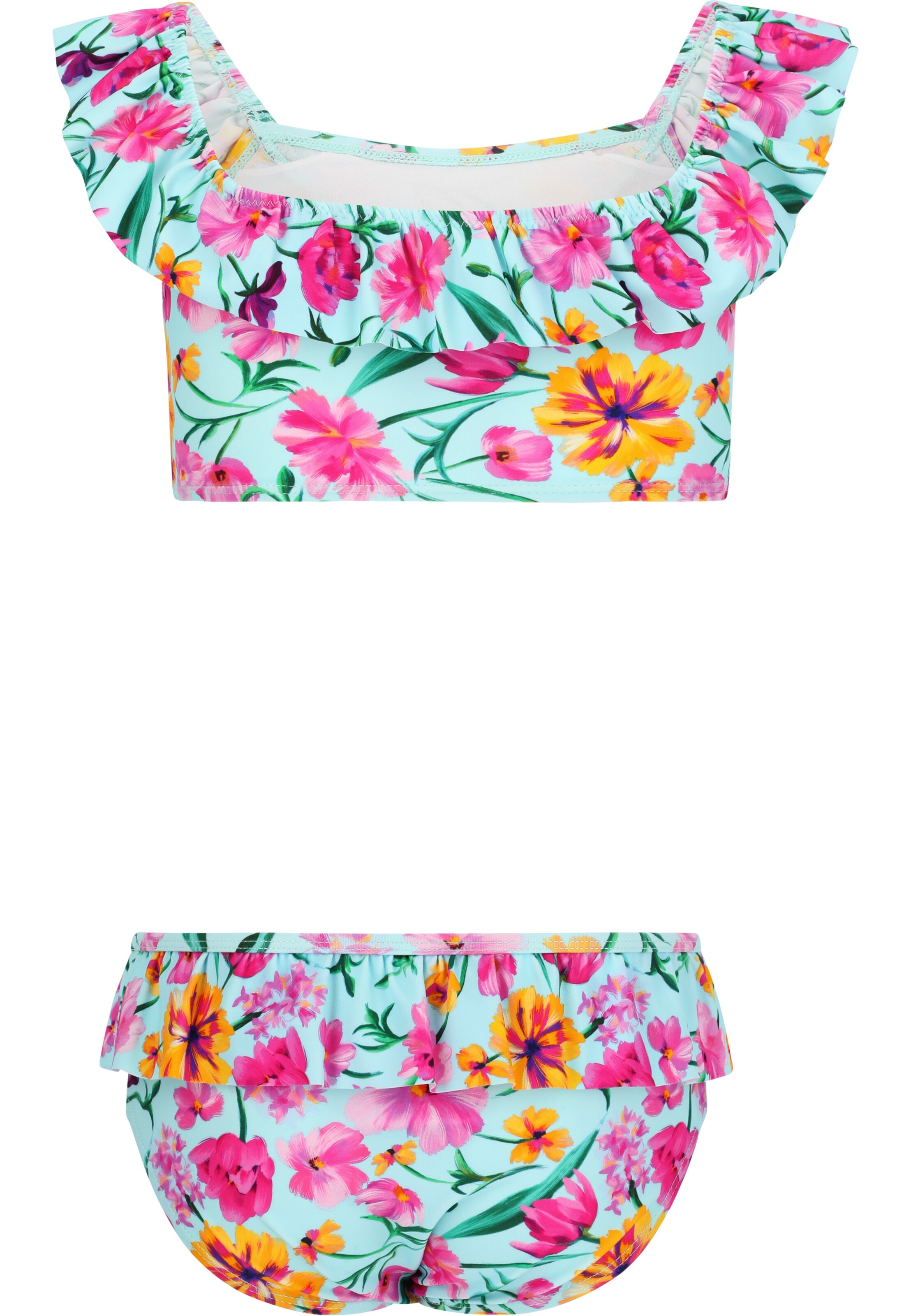 ZigZag Bustier Bikini in Blau