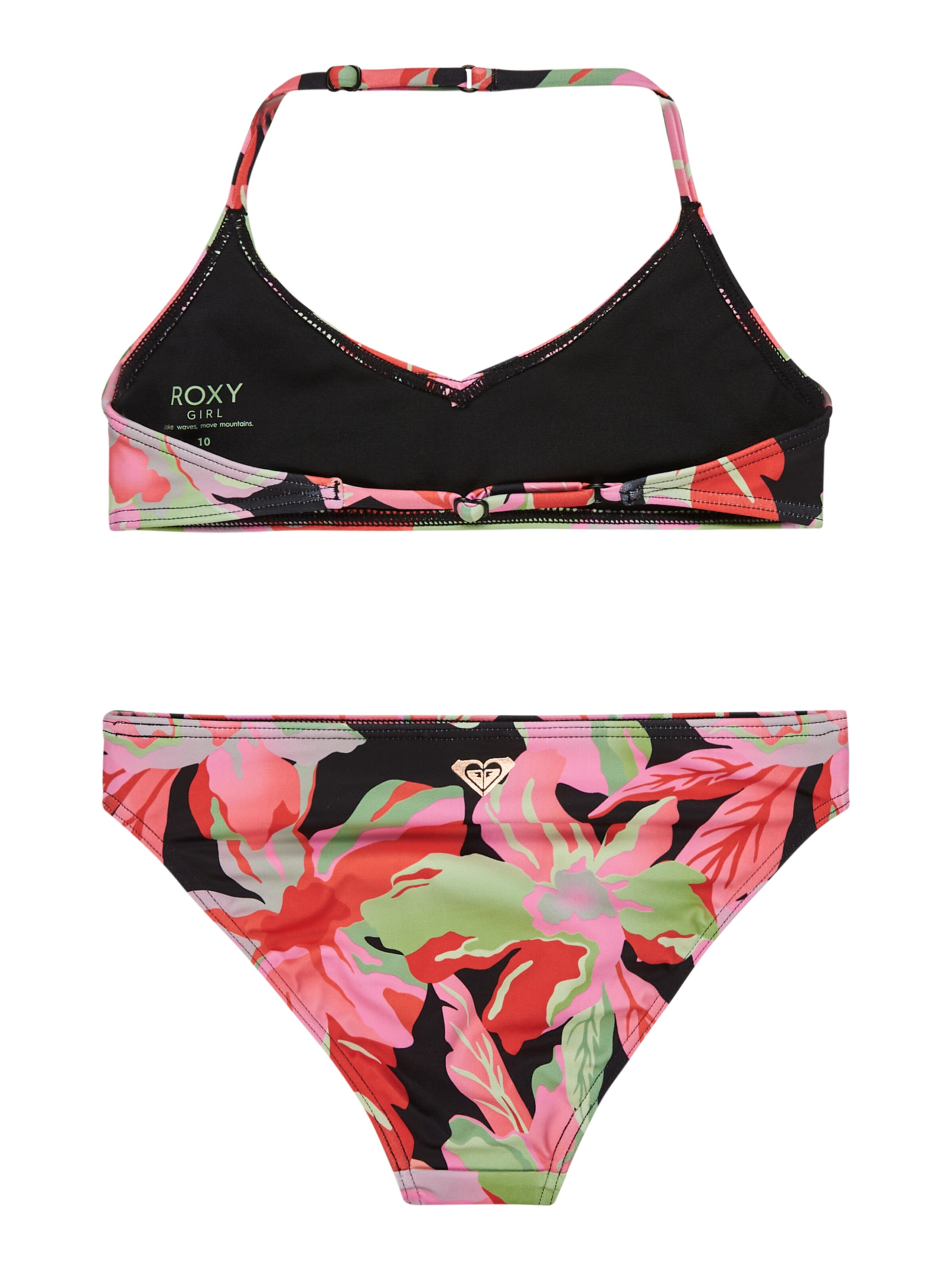 ROXY Bustier Bikini 'Active' in Zwart