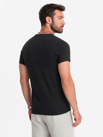 T-Shirt Ombre en noir