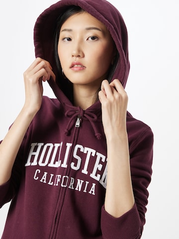 Veste de survêtement HOLLISTER en rouge