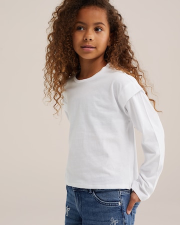 WE Fashion Shirt in Wit: voorkant