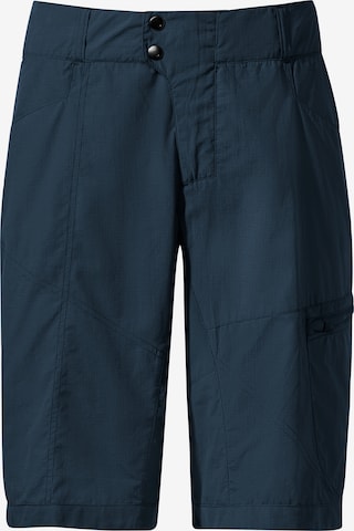 VAUDE Regular Workout Pants 'Tamaro II' in Blue: front