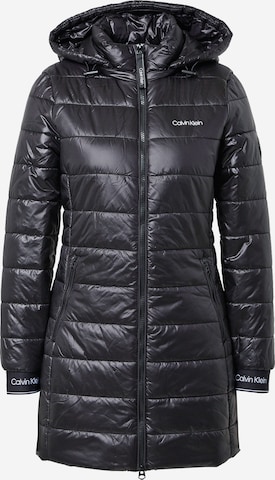 Calvin Klein Between-Seasons Coat 'Sorona' in Black: front