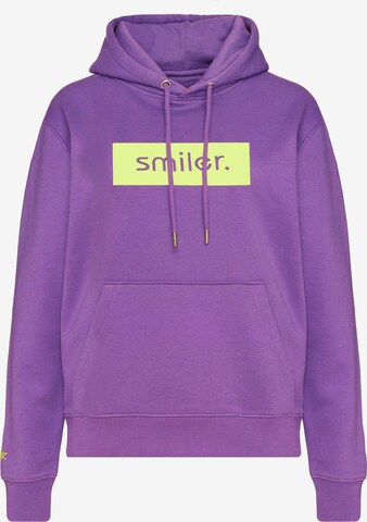 Sweat-shirt smiler. en violet : devant