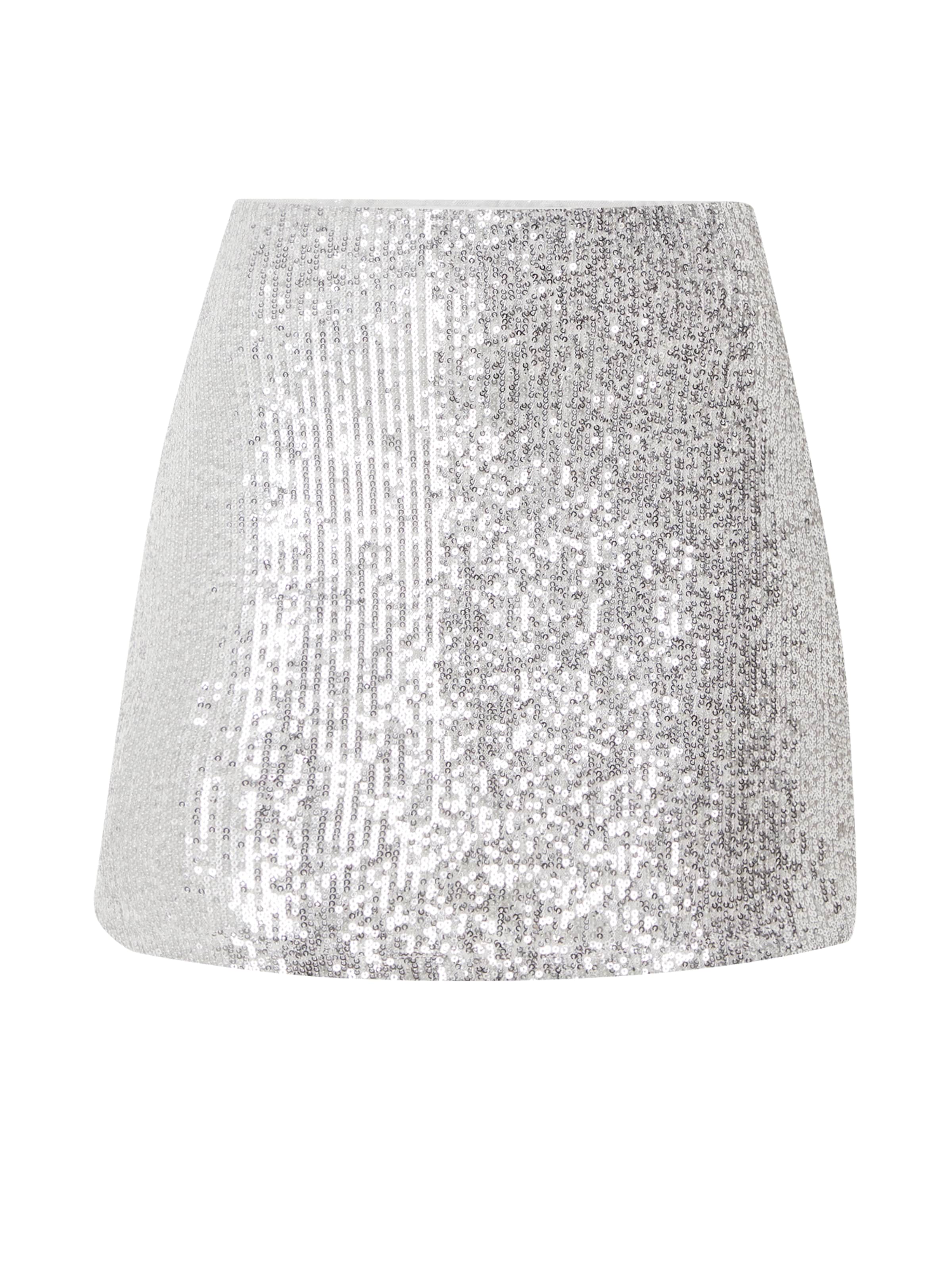 Abercrombie & Fitch Spódnica w kolorze srebrny: przód