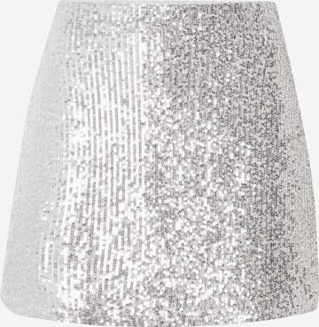 Abercrombie & Fitch Skirt in Silver: front