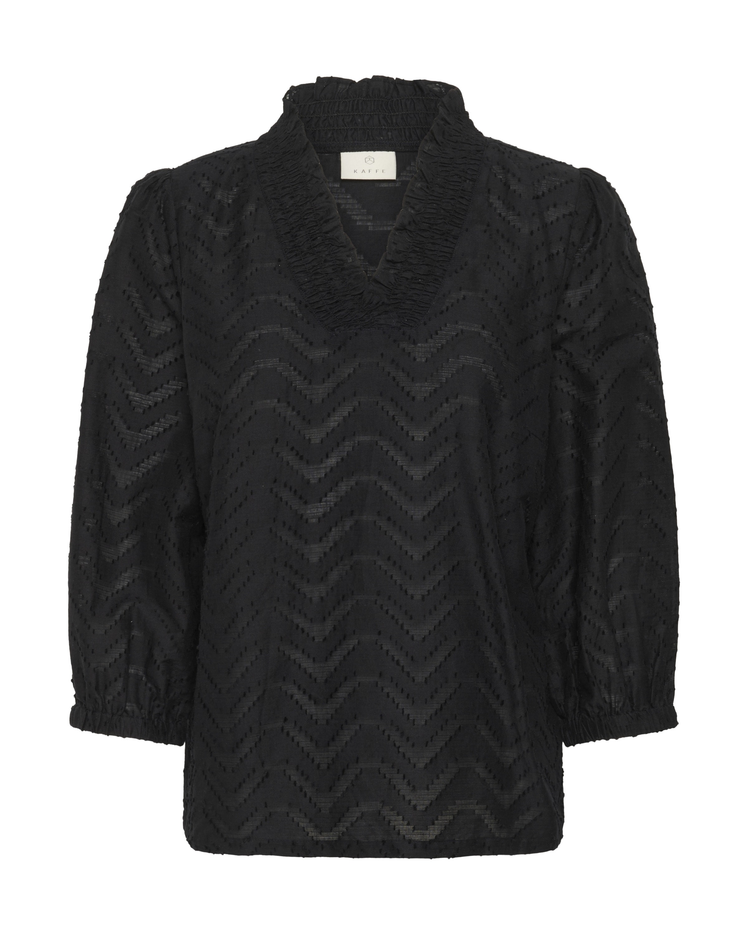 KaffeBluza &#x27;Victoria&#x27; - crna boja: prednji dio