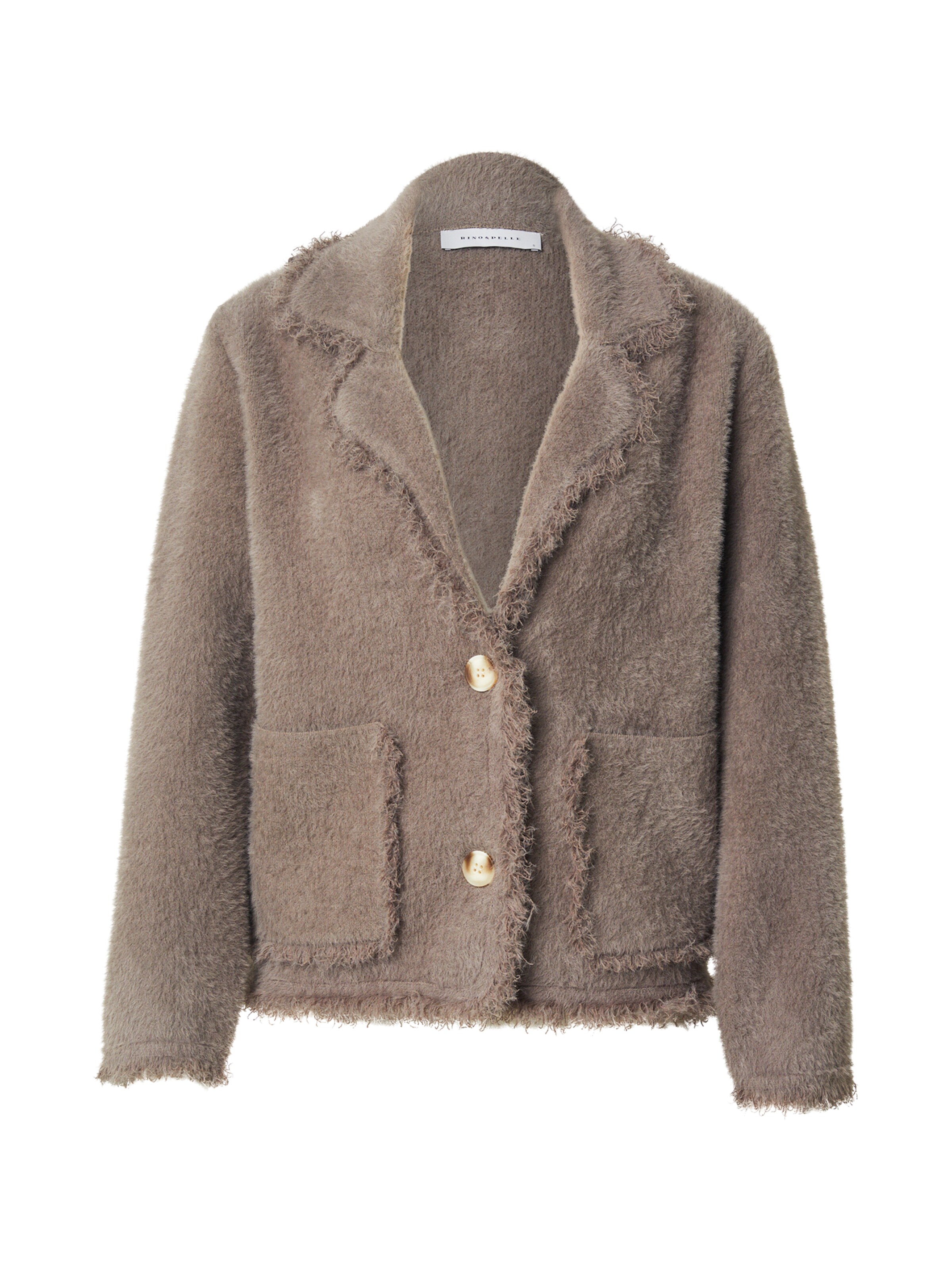 RINO & PELLE - Cárdigan 'Sena' en gris: frente