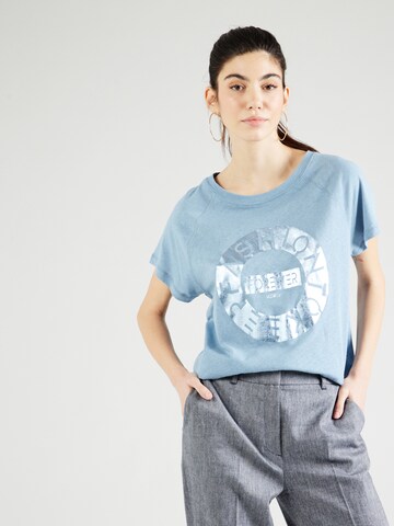 zils MOS MOSH T-Krekls: no priekšpuses