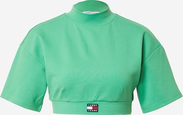 T-shirt Tommy Jeans en vert : devant