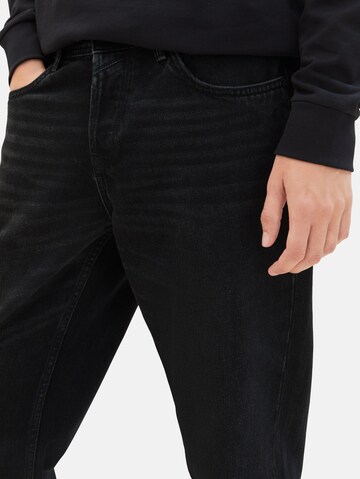 TOM TAILOR DENIM - Loosefit Calças de ganga em preto