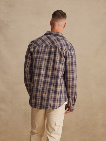 DAN FOX APPAREL Regular Fit Hemd 'Marlon' in Blau