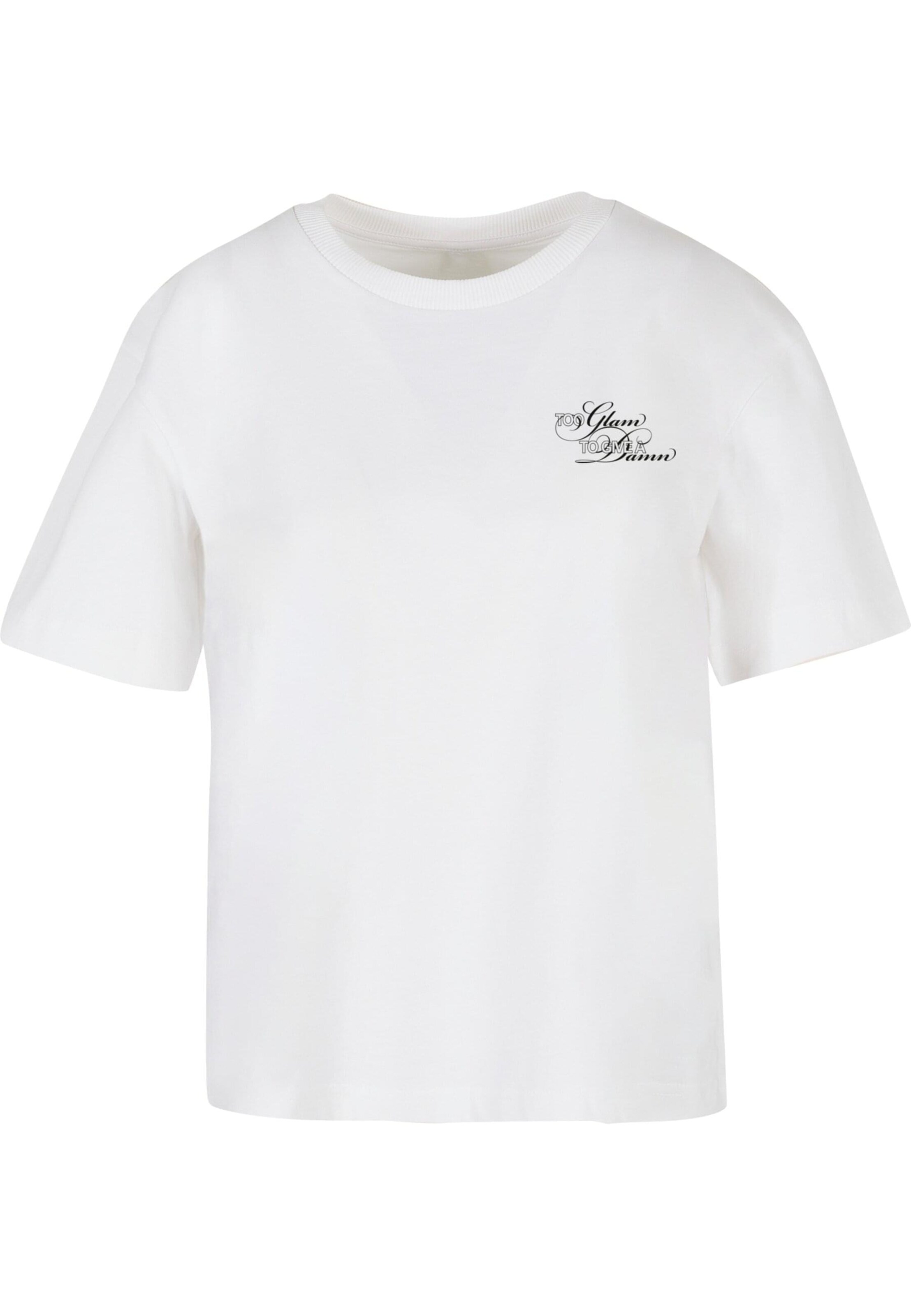 Miss Tee Tričko 'Give A Damn' – bílá: přední strana