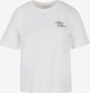 Miss Tee Tričko 'Give A Damn' – bílá: přední strana