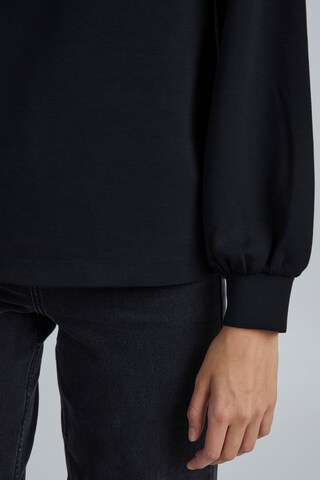 b.young Sweatshirt 'BYPUSTI HALFZIP' in Black