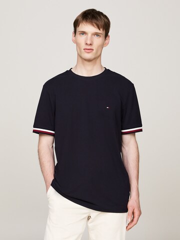 TOMMY HILFIGER Shirt 'Global Stripe' in Blauw: voorkant