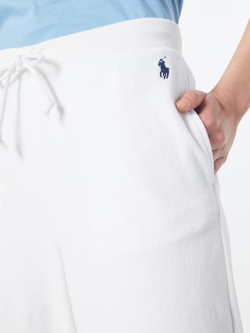 Polo Ralph Lauren Široke hlačnice Hlače | bela barva