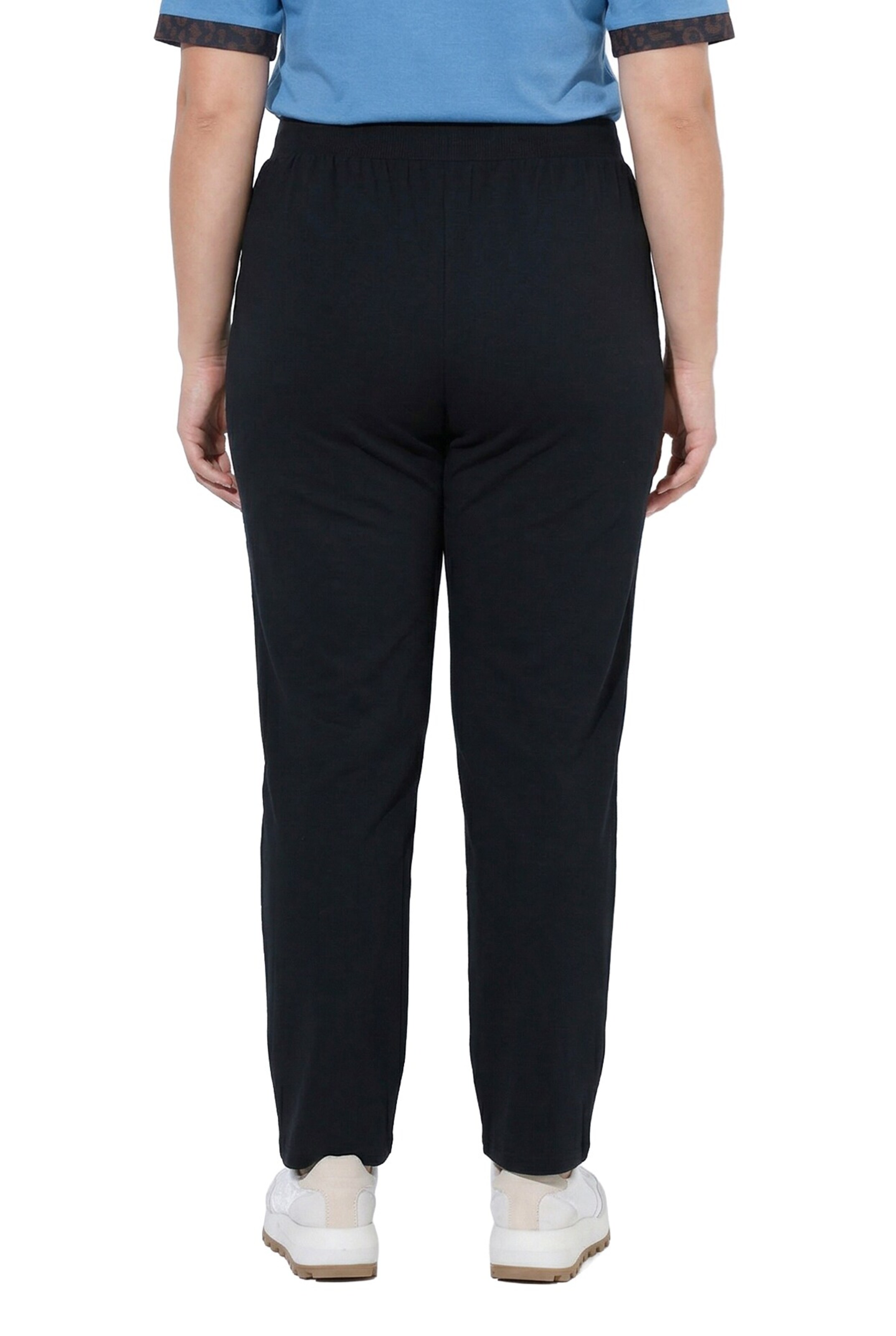 Ulla Popken Regular Hose in Schwarz