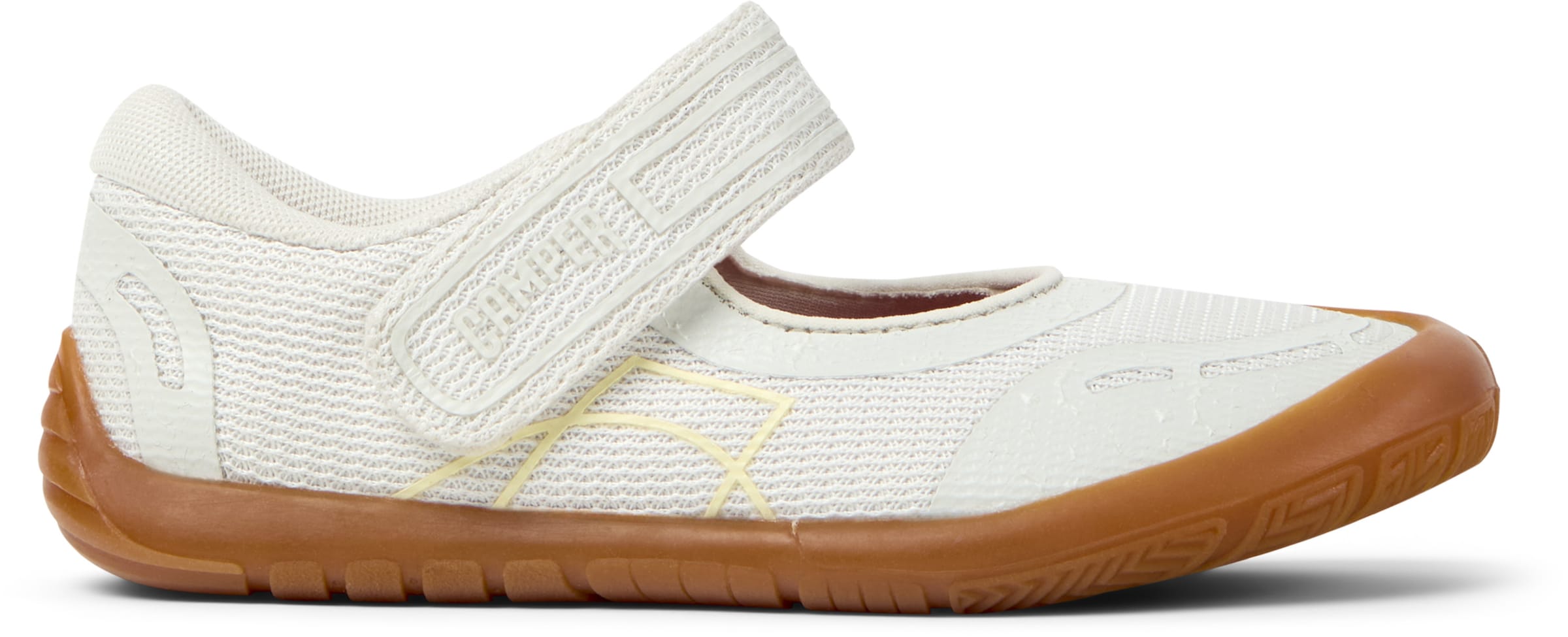 Ballerina ' Peu Path ' di CAMPER in bianco: frontale