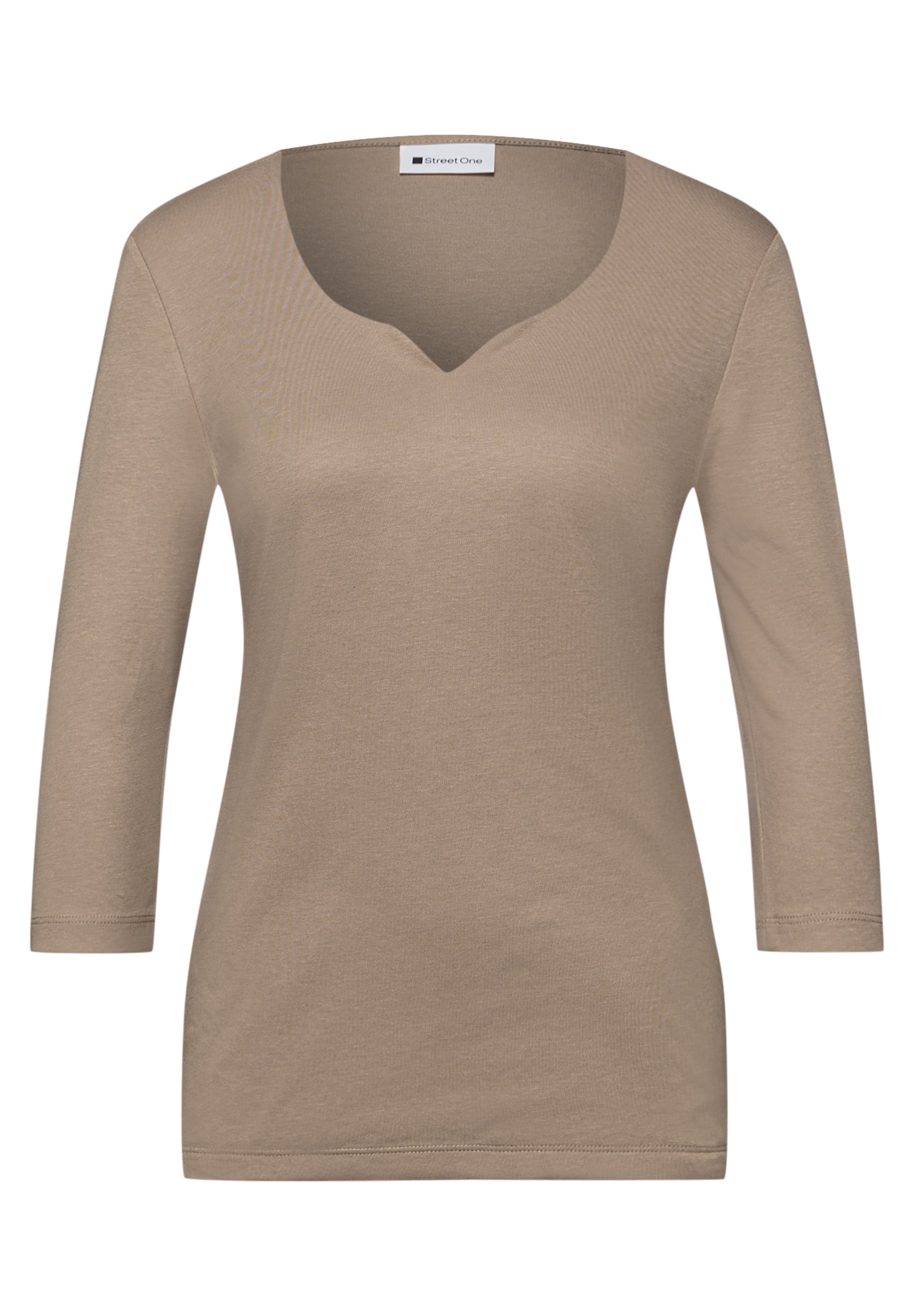 STREET ONE Shirt in Brown: front