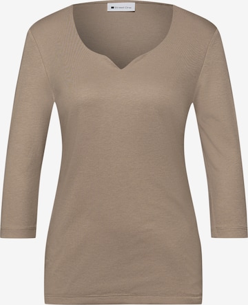 STREET ONE Shirt in Brown: front