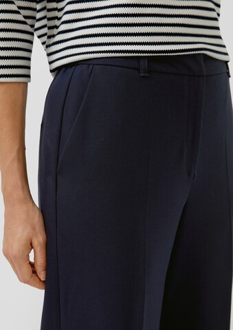 Regular Pantalon à plis s.Oliver en bleu