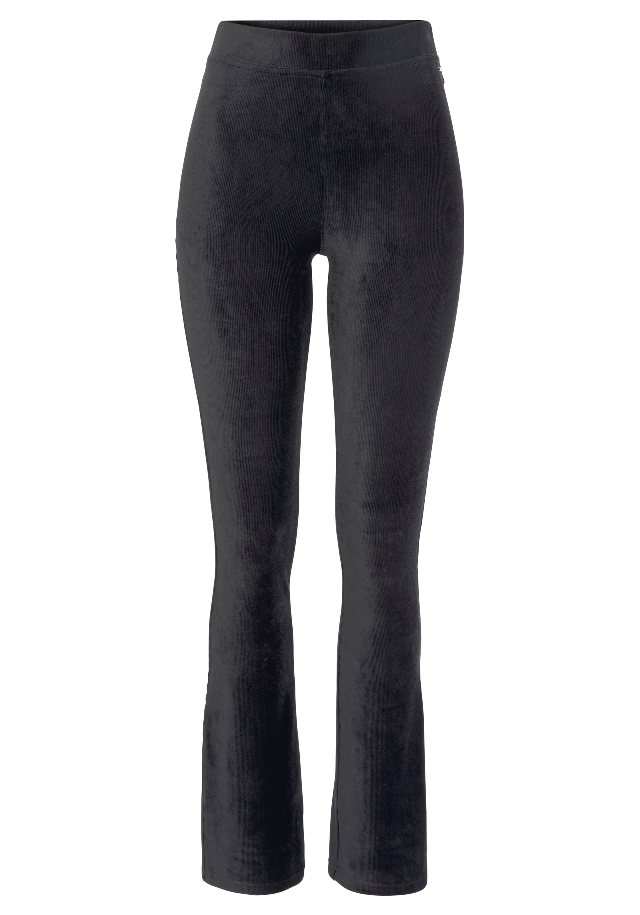 LASCANA Flared Pants in Black: front