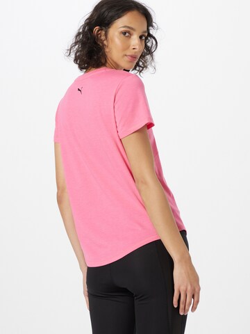 PUMA قميص عملي 'Fit Heather Tee' بلون زهري