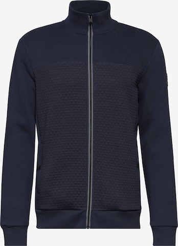 Street One MEN Zip-Up Hoodie in Blue: front