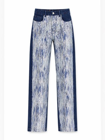 IT'S BASIC Wide leg Jeans in Blue: front