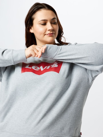 Levi's® Plus Sweatshirt 'PL Graphic Standard Crew' in Grau