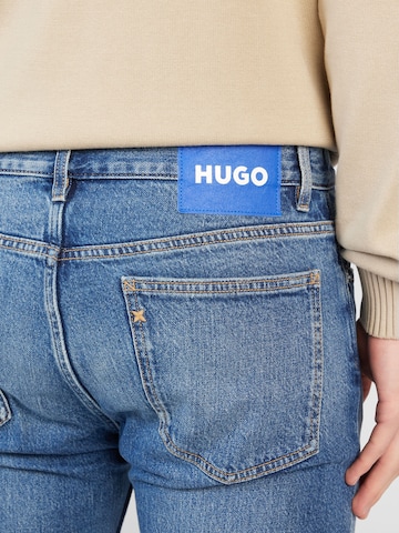 HUGO - Regular Calças de ganga 'Ash' em azul