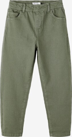 NAME IT Regular Панталон 'Ben' в зелено: отпред