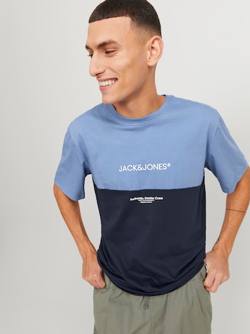 JACK & JONES Majica 'Eryder' | modra barva